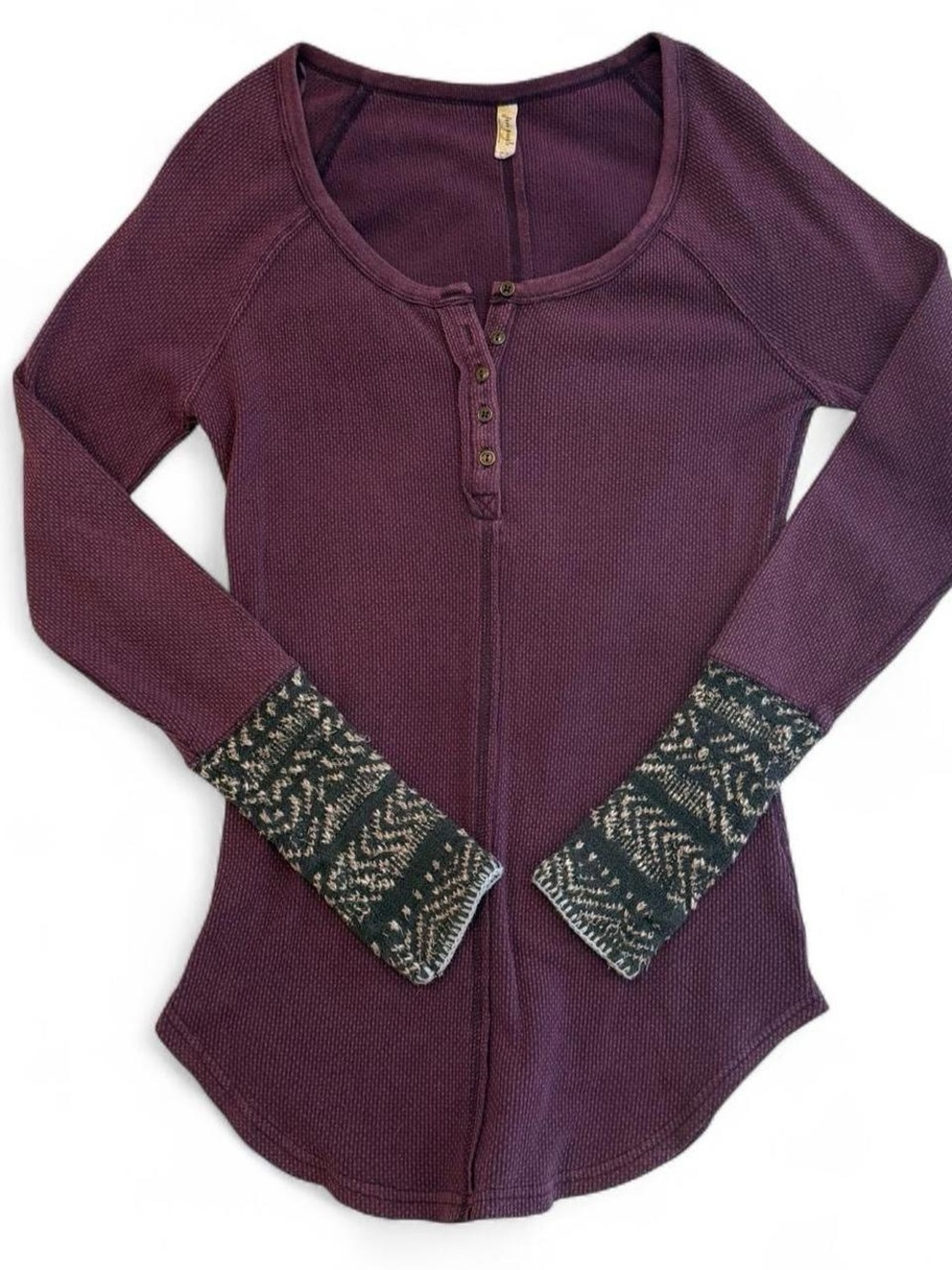Free People Purple long sleeve top